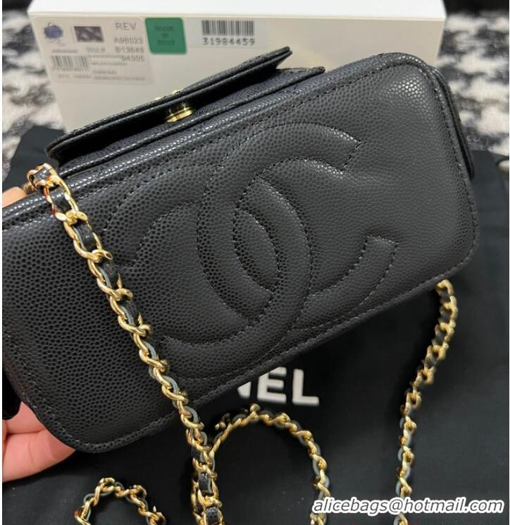 Unique Grade Chanel CLUTCH WITH CHAIN AP3017 Black