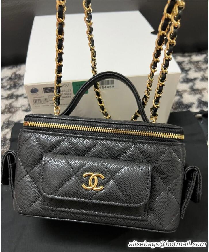 Unique Grade Chanel CLUTCH WITH CHAIN AP3017 Black