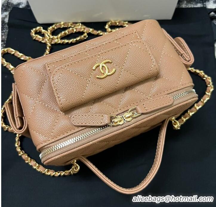 Super Quality Chanel CLUTCH WITH CHAIN AP3017 Apricot