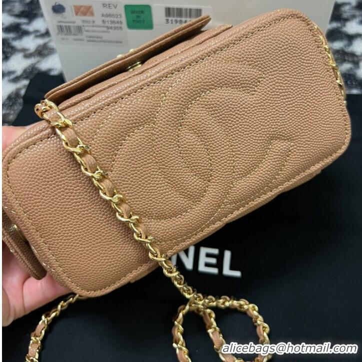 Super Quality Chanel CLUTCH WITH CHAIN AP3017 Apricot