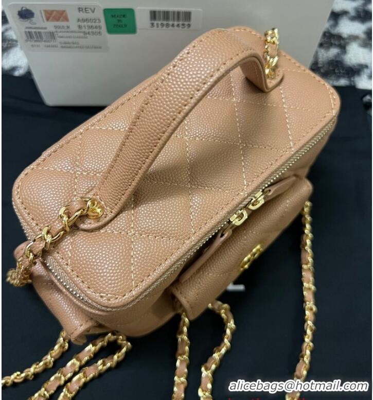 Super Quality Chanel CLUTCH WITH CHAIN AP3017 Apricot