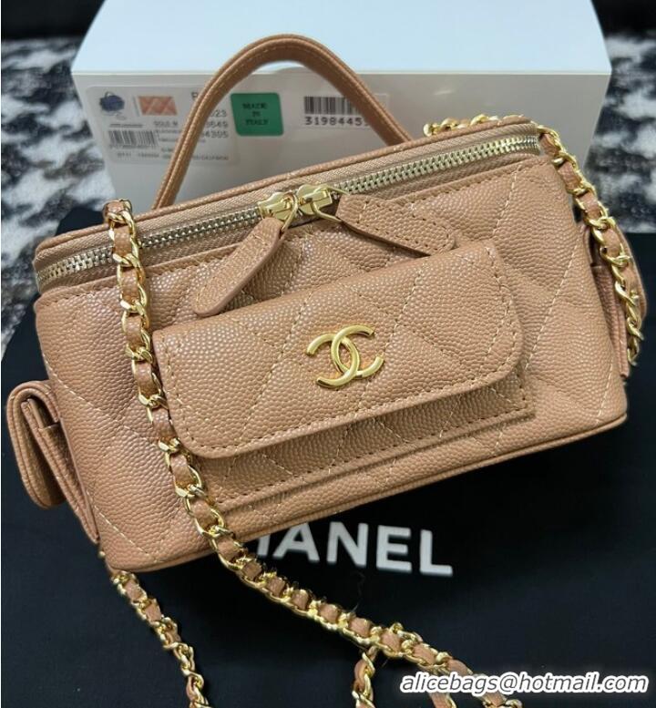 Super Quality Chanel CLUTCH WITH CHAIN AP3017 Apricot