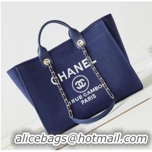 Buy Fashionable Chanel LARGE SHOPPING BAG 66941 Blue