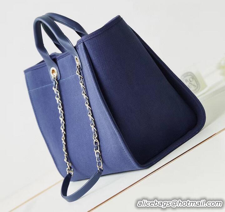 Buy Fashionable Chanel LARGE SHOPPING BAG 66941 Blue