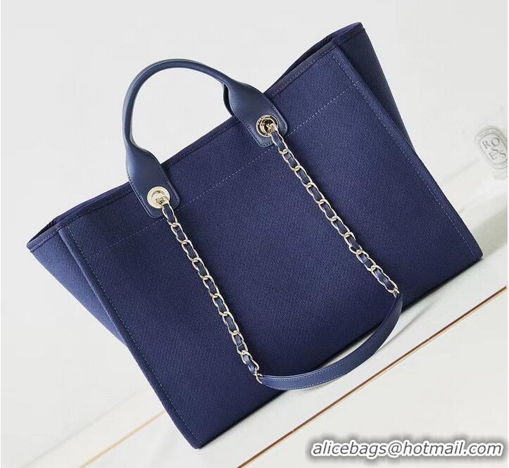 Buy Fashionable Chanel LARGE SHOPPING BAG 66941 Blue