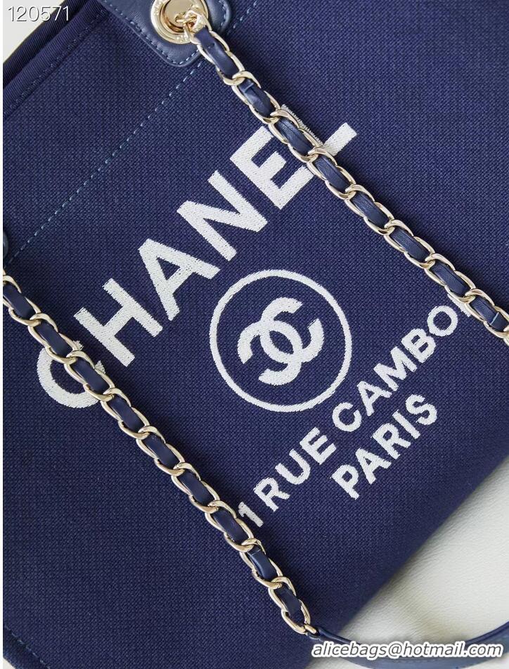 Buy Fashionable Chanel LARGE SHOPPING BAG 66941 Blue