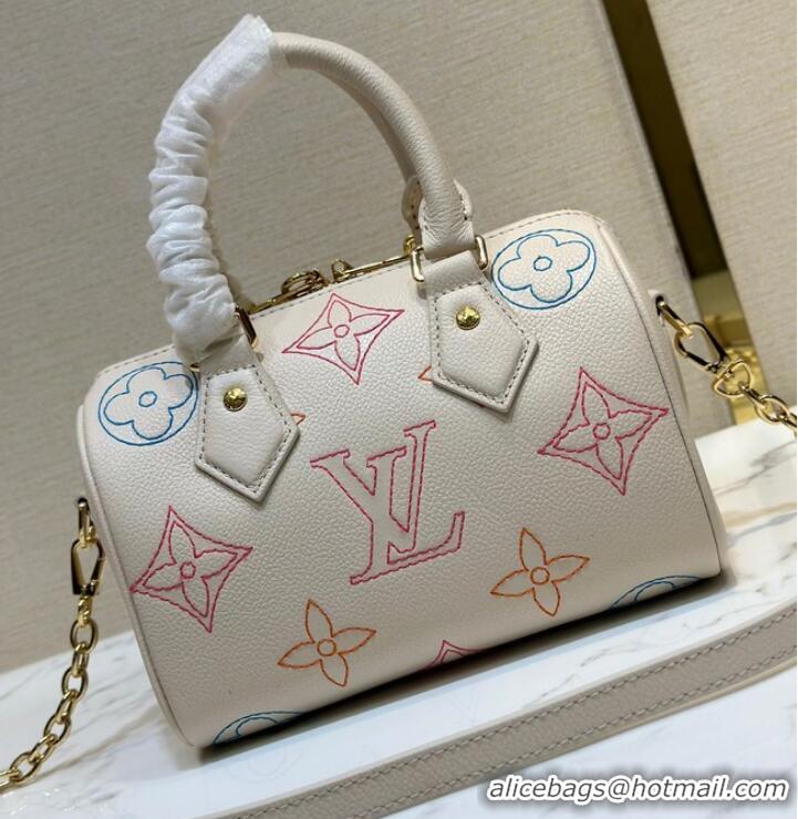 Unique Discount Louis Vuitton Monogram Empreinte Speedy 20 M46667 Beige