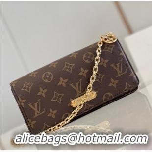 Buy Discount Louis Vuitton Monogram Canvas Wallet On Chain Lily M82509