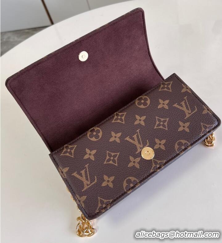 Buy Discount Louis Vuitton Monogram Canvas Wallet On Chain Lily M82509