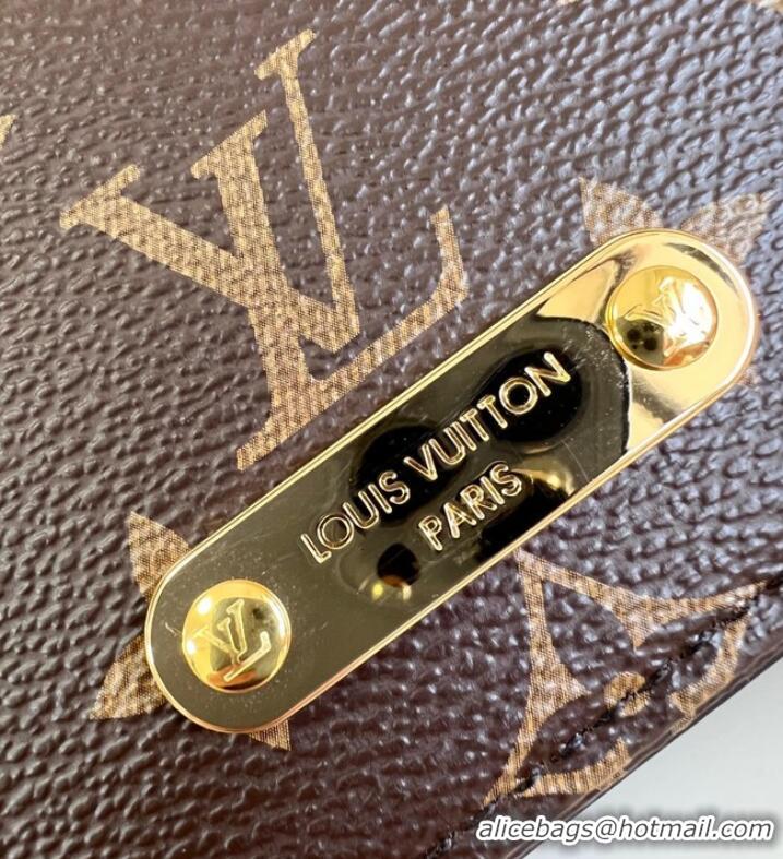 Buy Discount Louis Vuitton Monogram Canvas Wallet On Chain Lily M82509