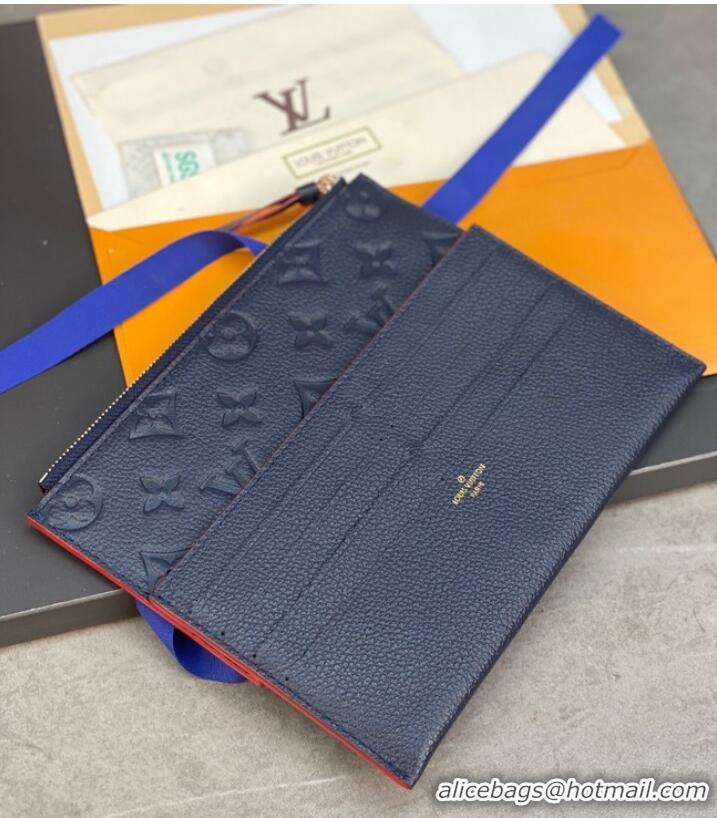 Shop Grade Louis Vuitton Monogram Empreinte Multi Pochette Felicie M81359 dark blue