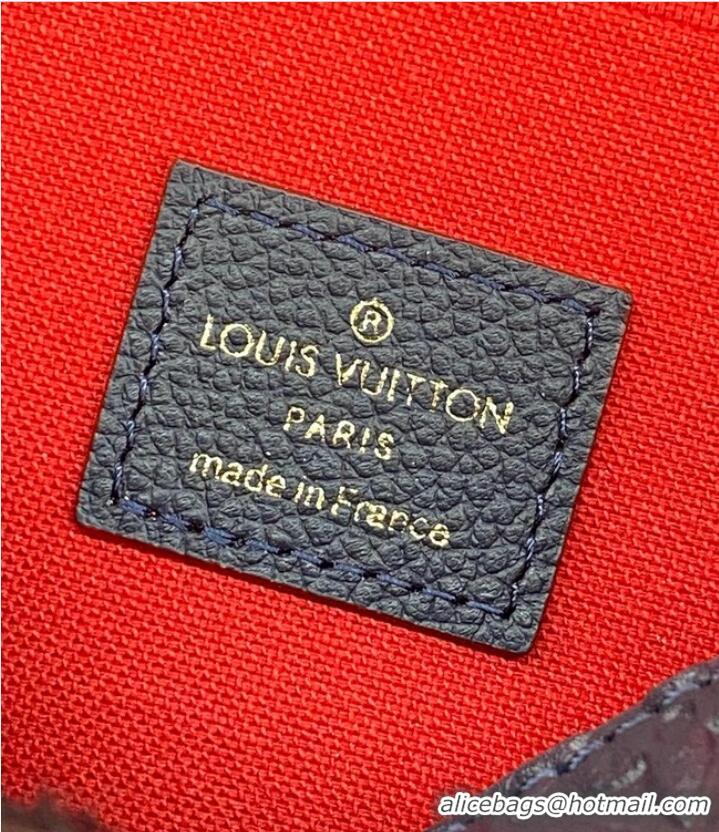 Shop Grade Louis Vuitton Monogram Empreinte Multi Pochette Felicie M81359 dark blue