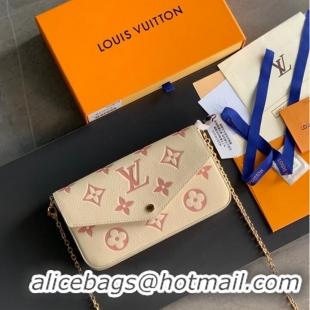 Low Cost Louis Vuitton Monogram Empreinte Multi Pochette Felicie M81359 Beige