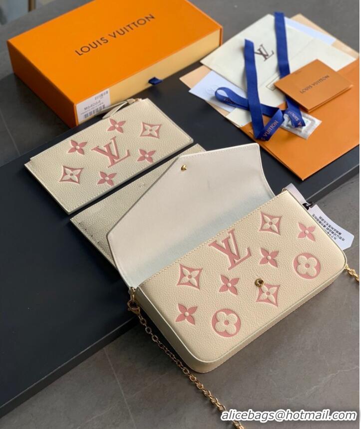 Low Cost Louis Vuitton Monogram Empreinte Multi Pochette Felicie M81359 Beige