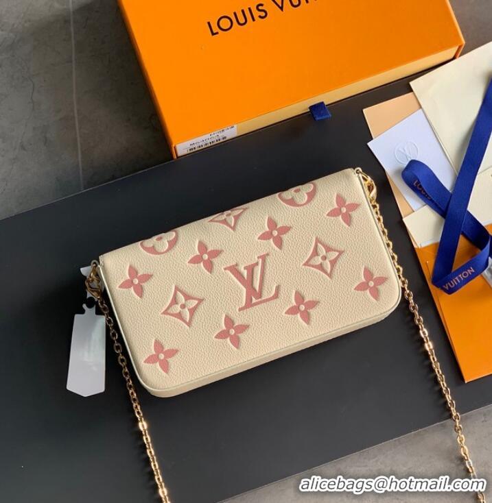 Low Cost Louis Vuitton Monogram Empreinte Multi Pochette Felicie M81359 Beige