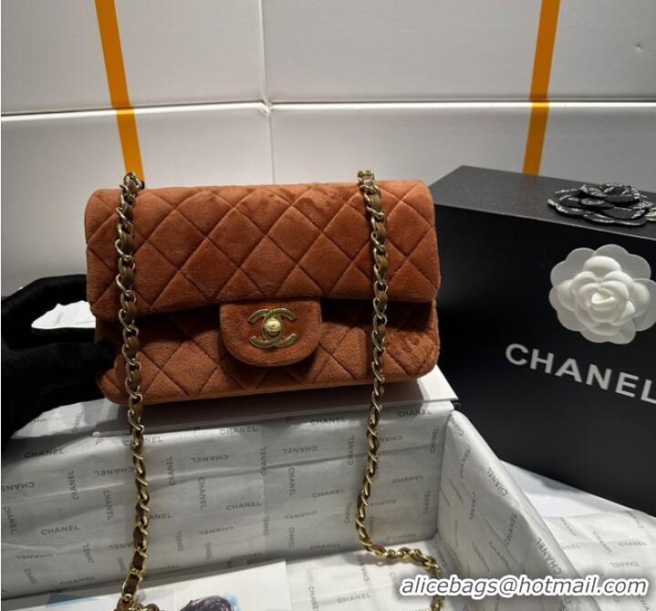 Super Quality Chanel CLASSIC HANDBAG A1116 Brown