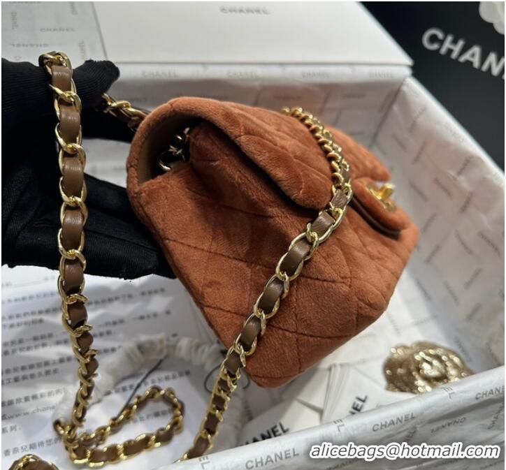 Super Quality Chanel CLASSIC HANDBAG A1116 Brown