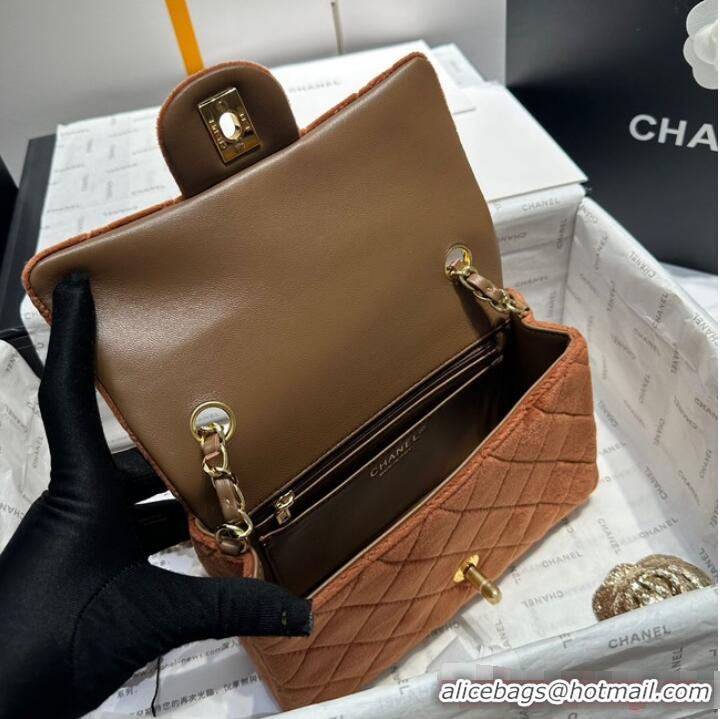 Super Quality Chanel CLASSIC HANDBAG A1116 Brown