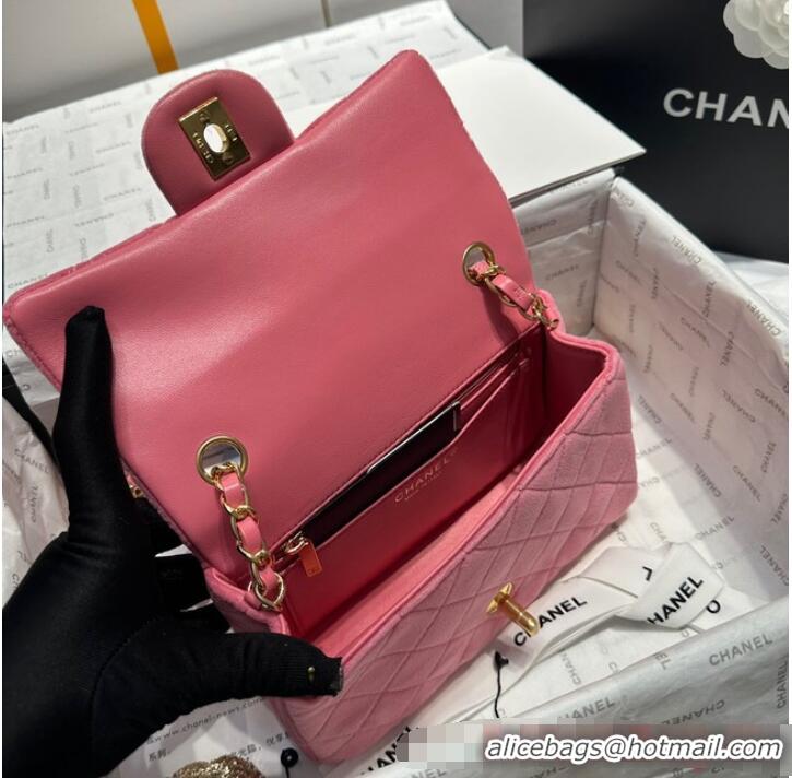 Unique Grade Chanel CLASSIC HANDBAG A1116 PINK