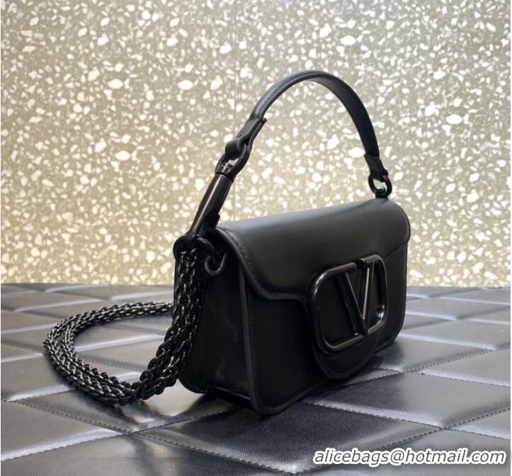 Promotional VALENTINO GARAVANI MINI LOCO Calf leather Shoulder Bag 1W2B0G black