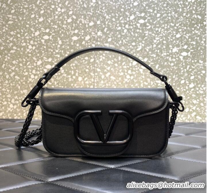 Promotional VALENTINO GARAVANI MINI LOCO Calf leather Shoulder Bag 1W2B0G black