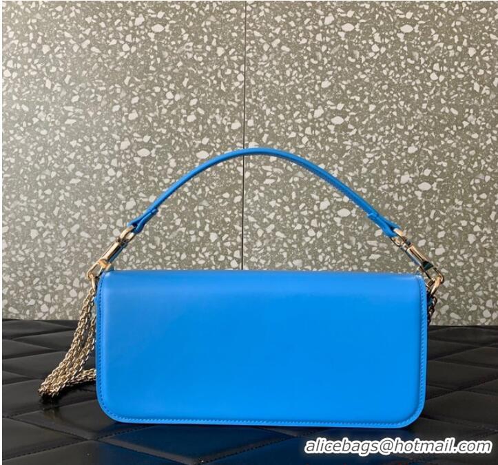 Top Quality VALENTINO GARAVANI Loco Calf leather bag 2B0K30 Sapphire blue