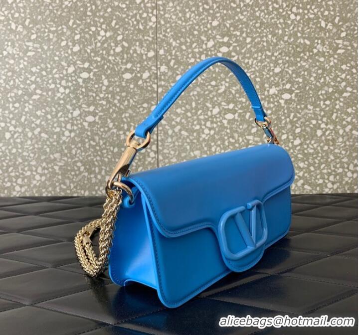 Top Quality VALENTINO GARAVANI Loco Calf leather bag 2B0K30 Sapphire blue