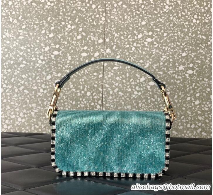 Affordable Price VALENTINO V-logo MINI LOCO bag beads 5032B light blue