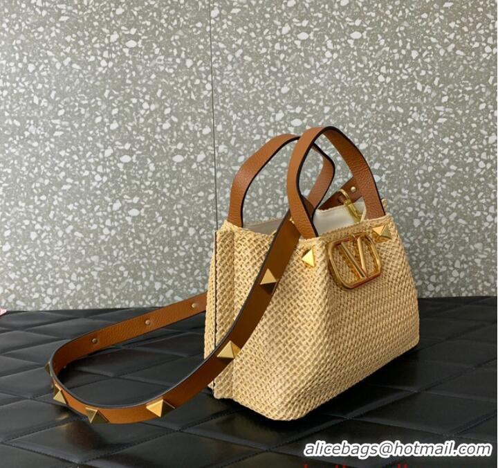 Super Quality VALENTINO Knitting Shoulder bag 0330 brown