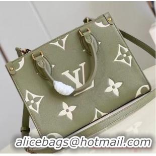 Buy Discount Louis Vuitton Monogram Empreinte OnTheGo PM M46647 Light Khaki