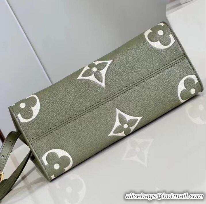 Buy Discount Louis Vuitton Monogram Empreinte OnTheGo PM M46647 Light Khaki