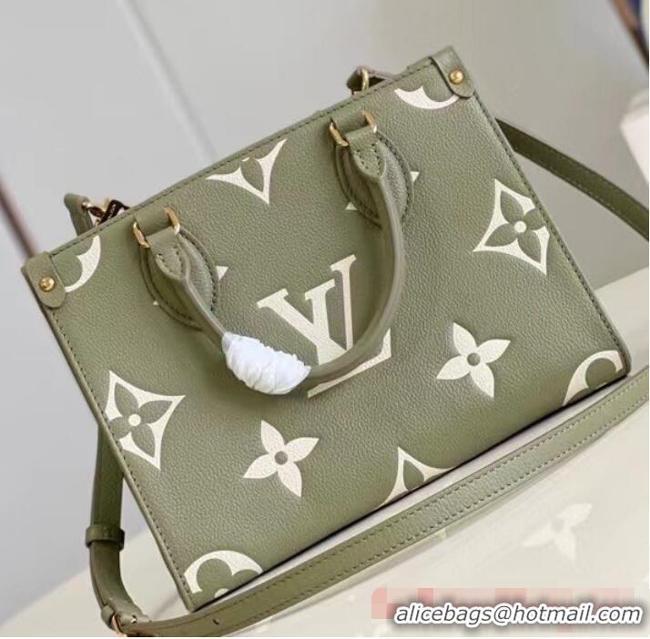 Buy Discount Louis Vuitton Monogram Empreinte OnTheGo PM M46647 Light Khaki