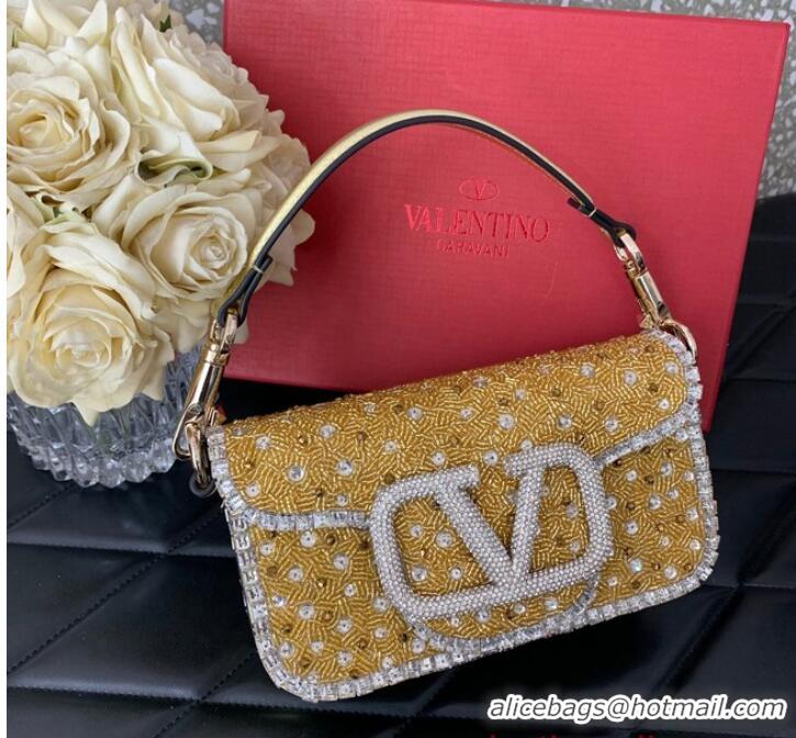 Super Quality VALENTINO V-logo MINI LOCO bag 5032C gold