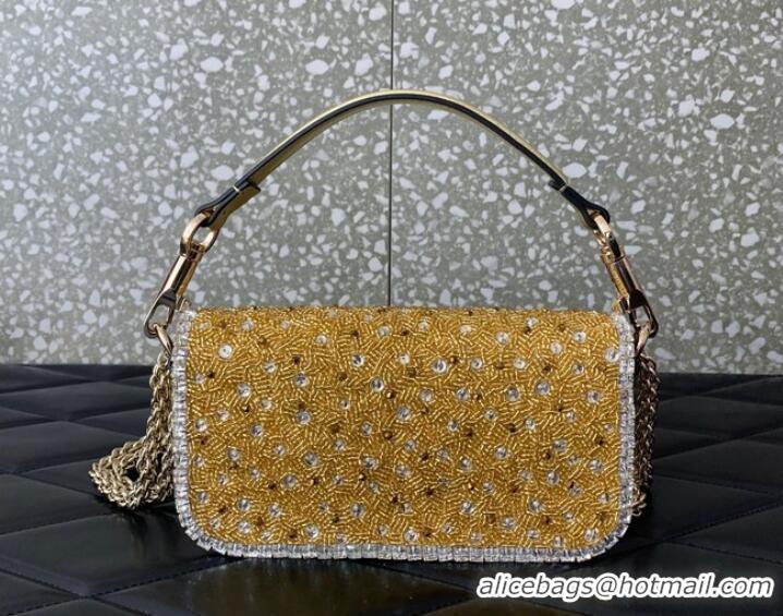 Super Quality VALENTINO V-logo MINI LOCO bag 5032C gold