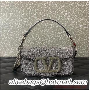 Big Discount VALENTINO V-logo MINI LOCO bag 5032C Silver