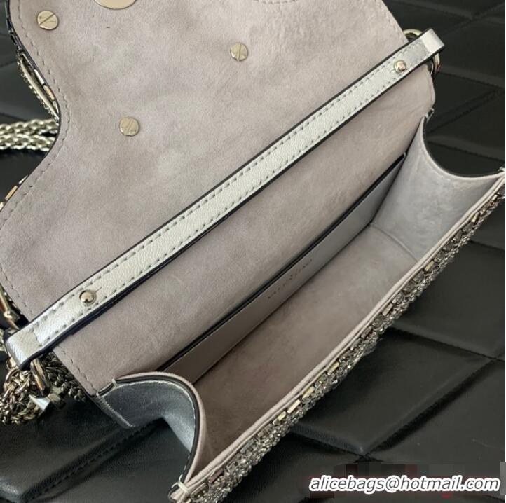 Big Discount VALENTINO V-logo MINI LOCO bag 5032C Silver