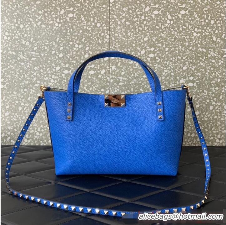 Reasonable Price VALENTINO grain calfskin leather bag 0044 blue