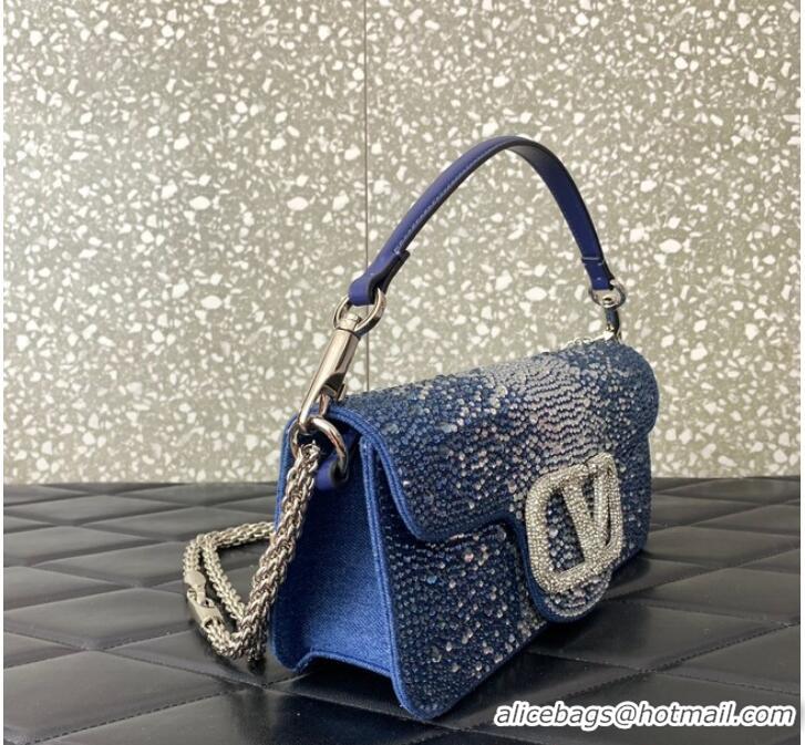 Buy Inexpensive VALENTINO GARAVANI Loco Calf leather bag 2B0K3C blue