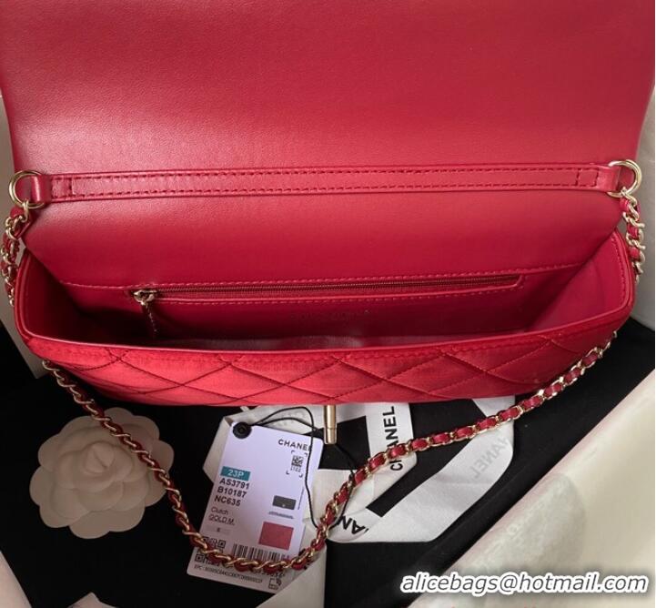 Famous Brand Chanel MINI FLAP BAG AS3791 Red