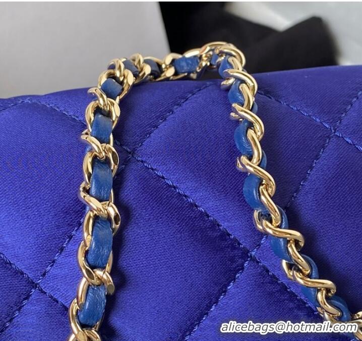 Unique Discount Chanel MINI FLAP BAG AS3791 Blue