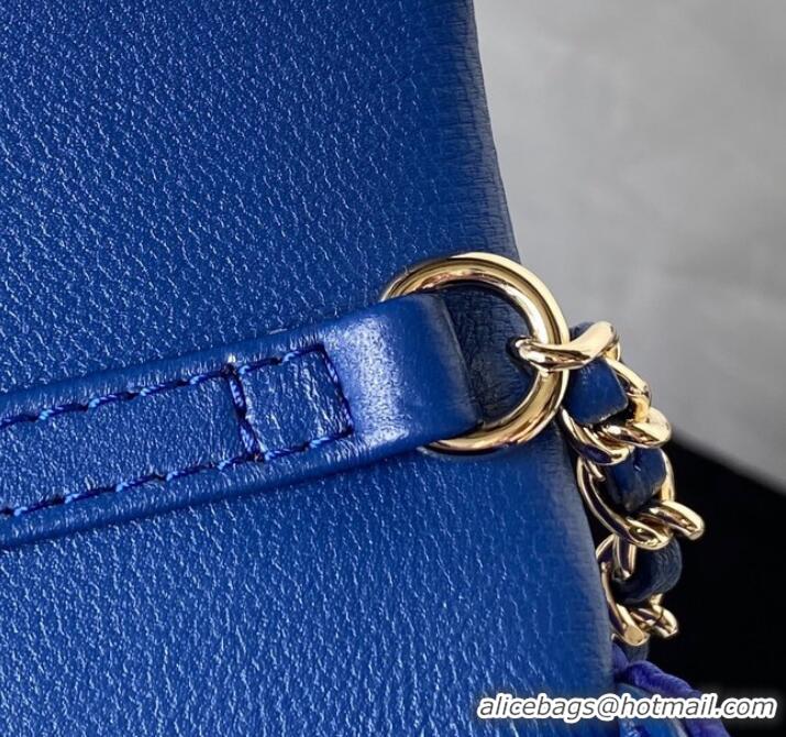 Unique Discount Chanel MINI FLAP BAG AS3791 Blue