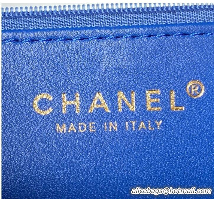 Unique Discount Chanel MINI FLAP BAG AS3791 Blue