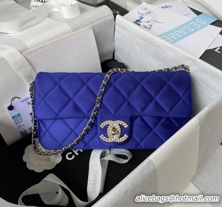 Unique Discount Chanel MINI FLAP BAG AS3791 Blue