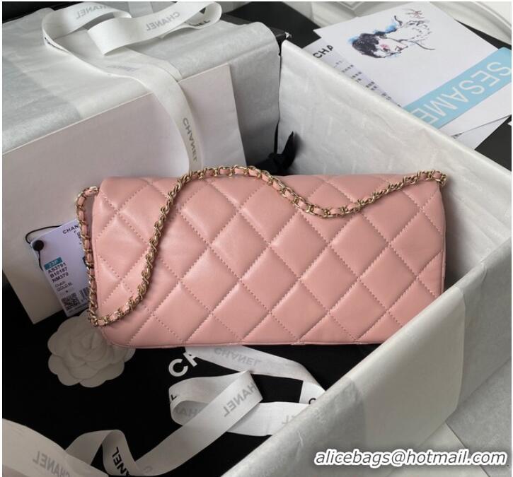 Well Crafted Chanel MINI FLAP BAG AS3791 light pink