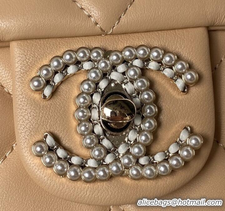 Good Taste Chanel MINI FLAP BAG AS3791 Apricot