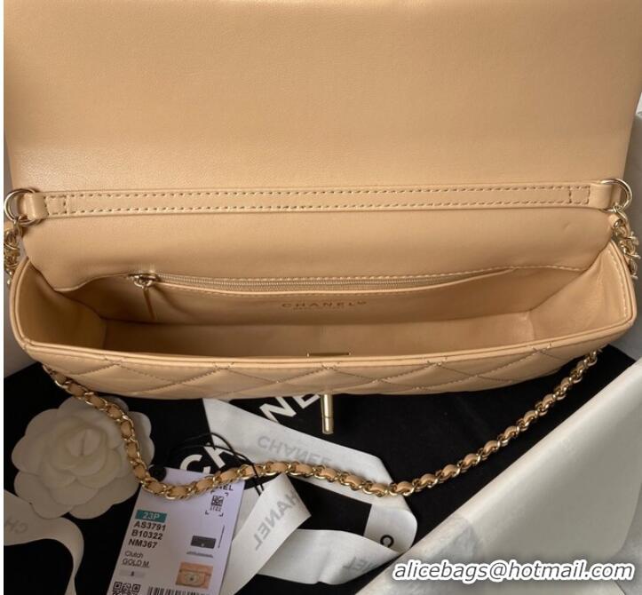 Good Taste Chanel MINI FLAP BAG AS3791 Apricot