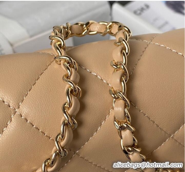 Good Taste Chanel MINI FLAP BAG AS3791 Apricot