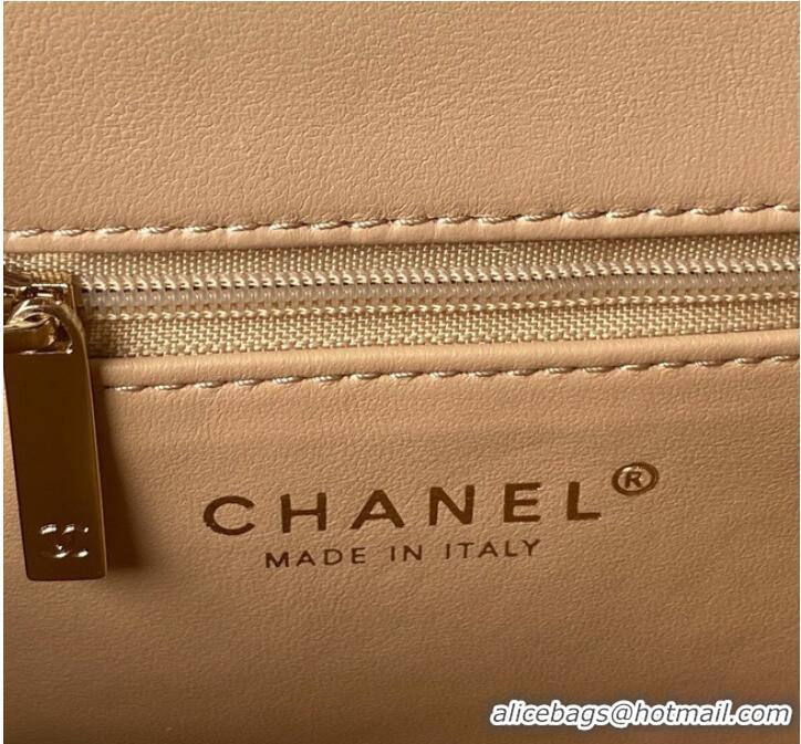 Good Taste Chanel MINI FLAP BAG AS3791 Apricot