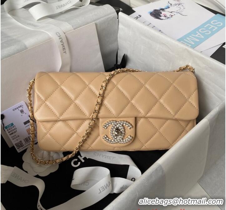 Good Taste Chanel MINI FLAP BAG AS3791 Apricot