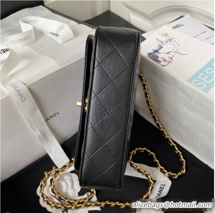 Buy Promotional Chanel SMALL FLAP BAG WITH TOP HANDLE AS4307 Black